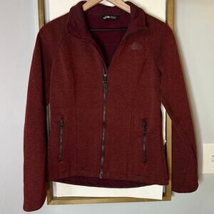The North Face Ladies' Skyline full-zip fleece jacket in maroon size xs